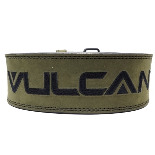 Vulcan Green Leather Powerlifting Belt